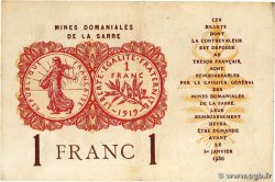 1 Franc MINES DOMANIALES DE LA SARRE FRANCE  1920 VF.51.04 TB