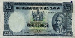 5 Pounds NEW ZEALAND  1940 P.160a F