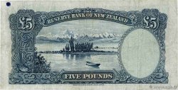 5 Pounds NEW ZEALAND  1940 P.160a F