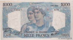 1000 Francs MINERVE ET HERCULE FRANCE  1945 F.41.05