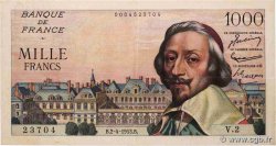 1000 Francs RICHELIEU FRANCIA  1953 F.42.01