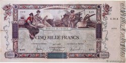 5000 Francs FLAMENG FRANCE  1918 F.43.01 F+