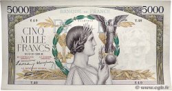 5000 Francs VICTOIRE modifié, taille douce FRANCE  1938 F.45.01