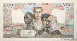 5000 Francs EMPIRE FRANÇAIS FRANCE  1945 F.47.09 pr.SUP