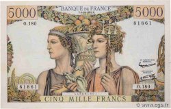 5000 Francs TERRE ET MER FRANCE  1957 F.48.17 TTB