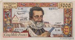5000 Francs HENRI IV FRANCE  1958 F.49.05 TB