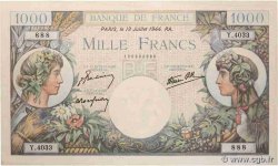 1000 Francs COMMERCE ET INDUSTRIE Numéro spécial FRANCE  1944 F.39.11