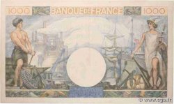 1000 Francs COMMERCE ET INDUSTRIE Numéro spécial FRANCE  1944 F.39.11 SUP