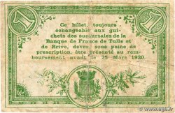 1 Franc FRANCE régionalisme et divers Corrèze 1915 JP.051.12 TB