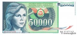 50000 Dinara YUGOSLAVIA  1988 P.096 AU+