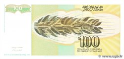 100 Dinara YUGOSLAVIA  1991 P.108 UNC