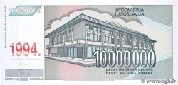 10000000 Dinara YUGOSLAVIA  1994 P.144a UNC-
