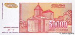 50000 Dinara YUGOSLAVIA  1994 P.142 UNC
