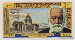 5 Nouveaux Francs VICTOR HUGO FRANCE  1965 F.56.17 AU-