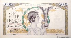 5000 Francs VICTOIRE Impression à plat FRANCIA  1942 F.46.43