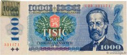 1000 Korun CZECH REPUBLIC  1993 P.03a XF+
