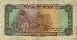 100 Rupees CEYLON  1963 P.066 fSS