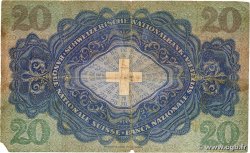 20 Francs SUISSE  1931 P.39c TB