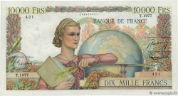 10000 Francs GÉNIE FRANÇAIS FRANCIA  1951 F.50.54 EBC+