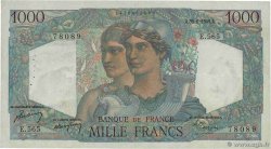 1000 Francs MINERVE ET HERCULE FRANCE  1949 F.41.27 VF