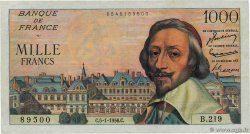 1000 Francs RICHELIEU FRANCE  1956 F.42.18 VF
