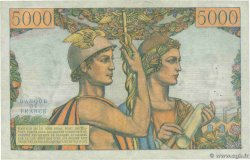 5000 Francs TERRE ET MER FRANCE  1953 F.48.08 VF+