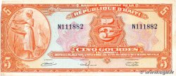 5 Gourdes HAÏTI  1964 P.187 S