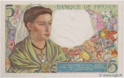 5 Francs BERGER FRANCE  1943 F.05.04 NEUF