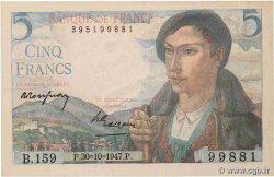 5 Francs BERGER FRANCE  1947 F.05.07a