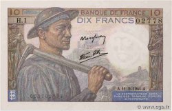 10 Francs MINEUR FRANCE  1941 F.08.01