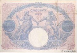 50 Francs BLEU ET ROSE FRANCE  1913 F.14.26 F+