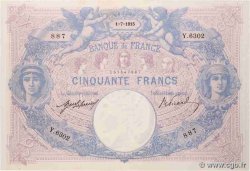 50 Francs BLEU ET ROSE FRANCE  1915 F.14.28