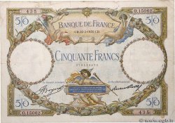50 Francs LUC OLIVIER MERSON type modifié FRANCIA  1934 F.16.05