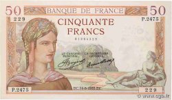 50 Francs CÉRÈS FRANCE  1935 F.17.14