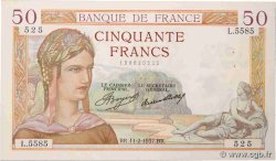 50 Francs CÉRÈS FRANCE  1937 F.17.34