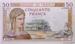 50 Francs CÉRÈS modifié FRANCIA  1938 F.18.08
