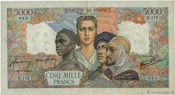 5000 Francs EMPIRE FRANÇAIS FRANCE  1944 F.47.08 TB