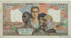 5000 Francs EMPIRE FRANÇAIS FRANKREICH  1946 F.47.50 S