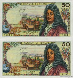 50 Francs RACINE Consécutifs FRANCE  1975 F.64.31 XF