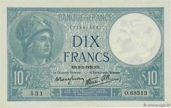 10 Francs MINERVE modifié FRANKREICH  1939 F.07.01 fST+