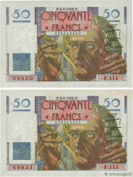 50 Francs LE VERRIER Lot FRANCE  1948 F.20.10 SUP