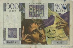 500 Francs CHATEAUBRIAND FRANCE  1953 F.34.11 TB+