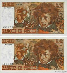 10 Francs BERLIOZ Lot FRANCE  1978 F.63.25 XF