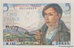5 Francs BERGER FRANCE  1947 F.05.07