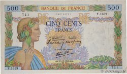 500 Francs LA PAIX FRANCE  1940 F.32.10