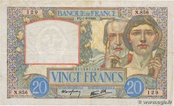 20 Francs TRAVAIL ET SCIENCE FRANCE  1940 F.12.05