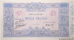 1000 Francs BLEU ET ROSE FRANCIA  1923 F.36.39