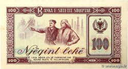 100 Leke Spécimen ALBANIA  1976 P.46s2 XF