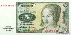 5 Deutsche Mark ALLEMAGNE FÉDÉRALE  1960 P.18a NEUF