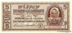 5 Karbowanez UKRAINE  1942 P.051 VZ+